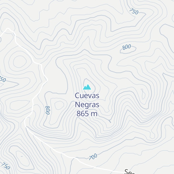 Map of Cuevas Negras