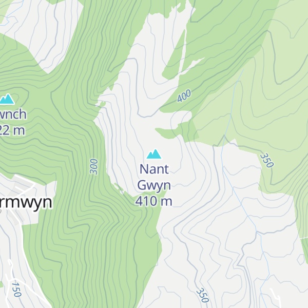 Map of Nant Gwyn