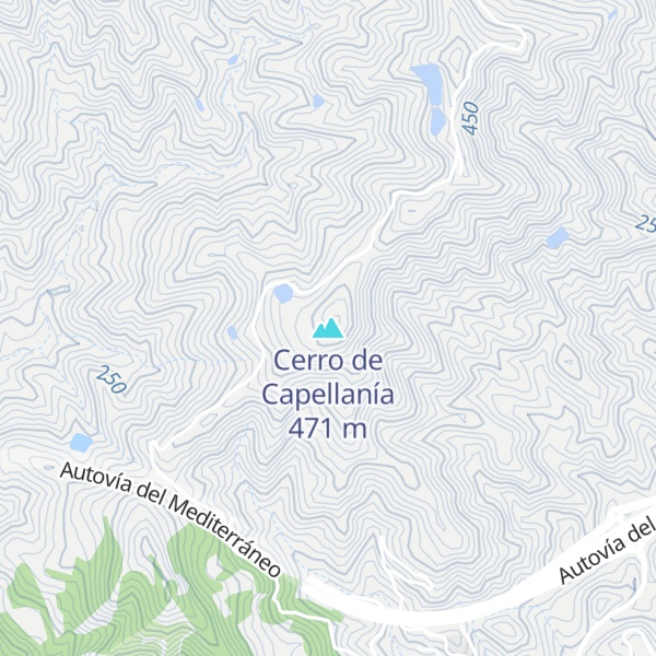 Map of Cerro de Capellanía