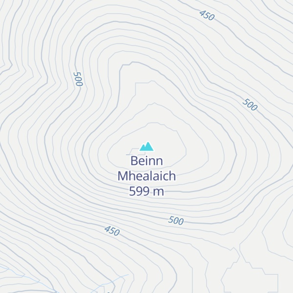 Map of Beinn Mhealaich