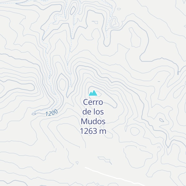 Map of Cerro de los Mudos