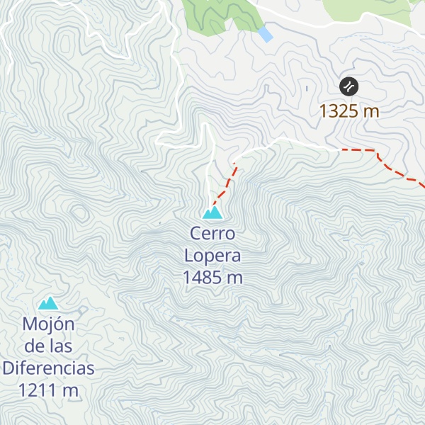 Map of Cerro Lopera
