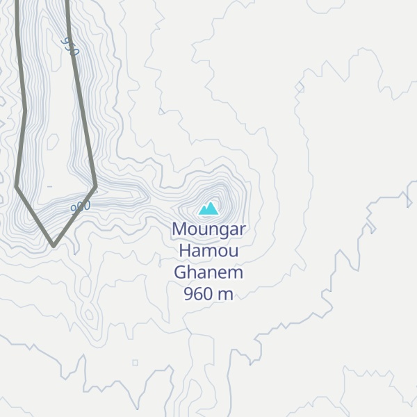 Map of Moungar Hamou Ghanem