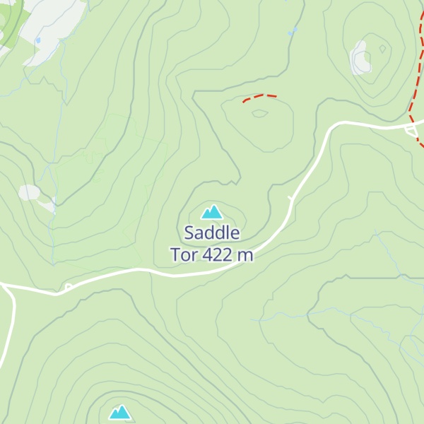 Map of Saddle Tor