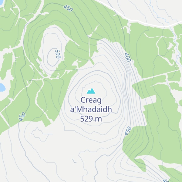 Map of Creag a'Mhadaidh
