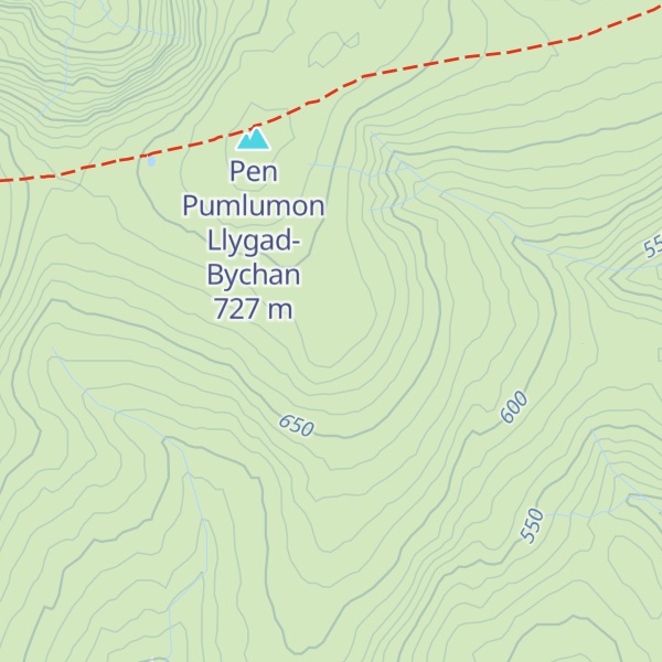Map of Pen Lluest-Y-Carn