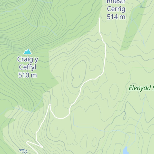 Map of Pen y Garn