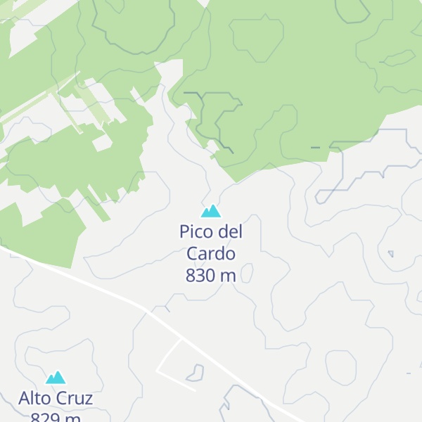 Map of Pico del Cardo