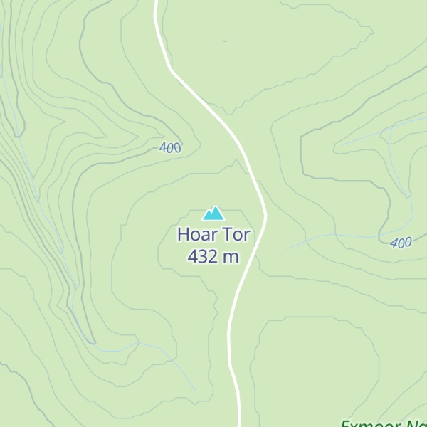 Map of Hoar Tor