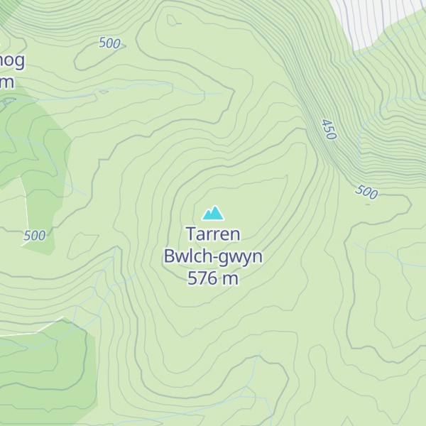 Map of Tarren Bwlch-gwyn