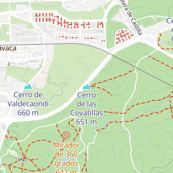 Map of Cerro de las Covatillas