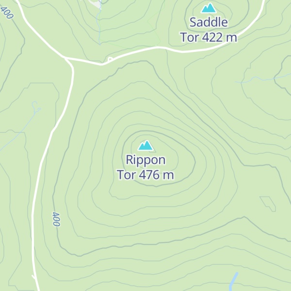 Map of Rippon Tor