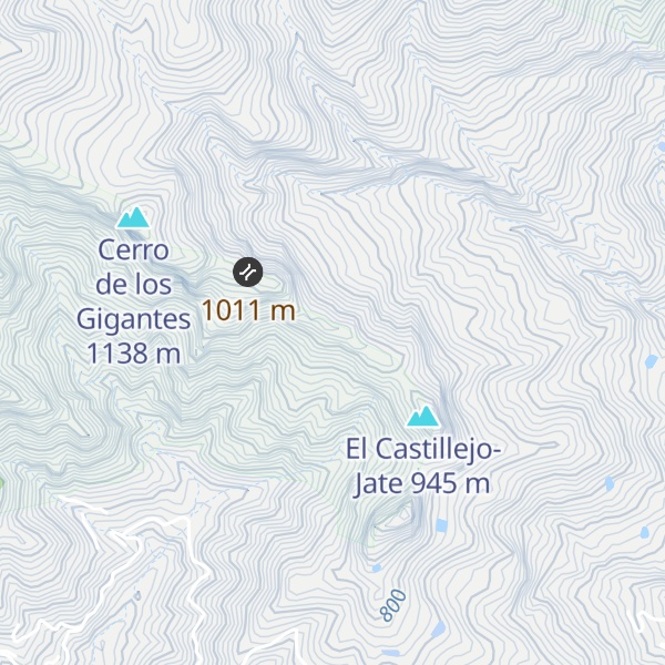 Map of Peñón de los Castillejos