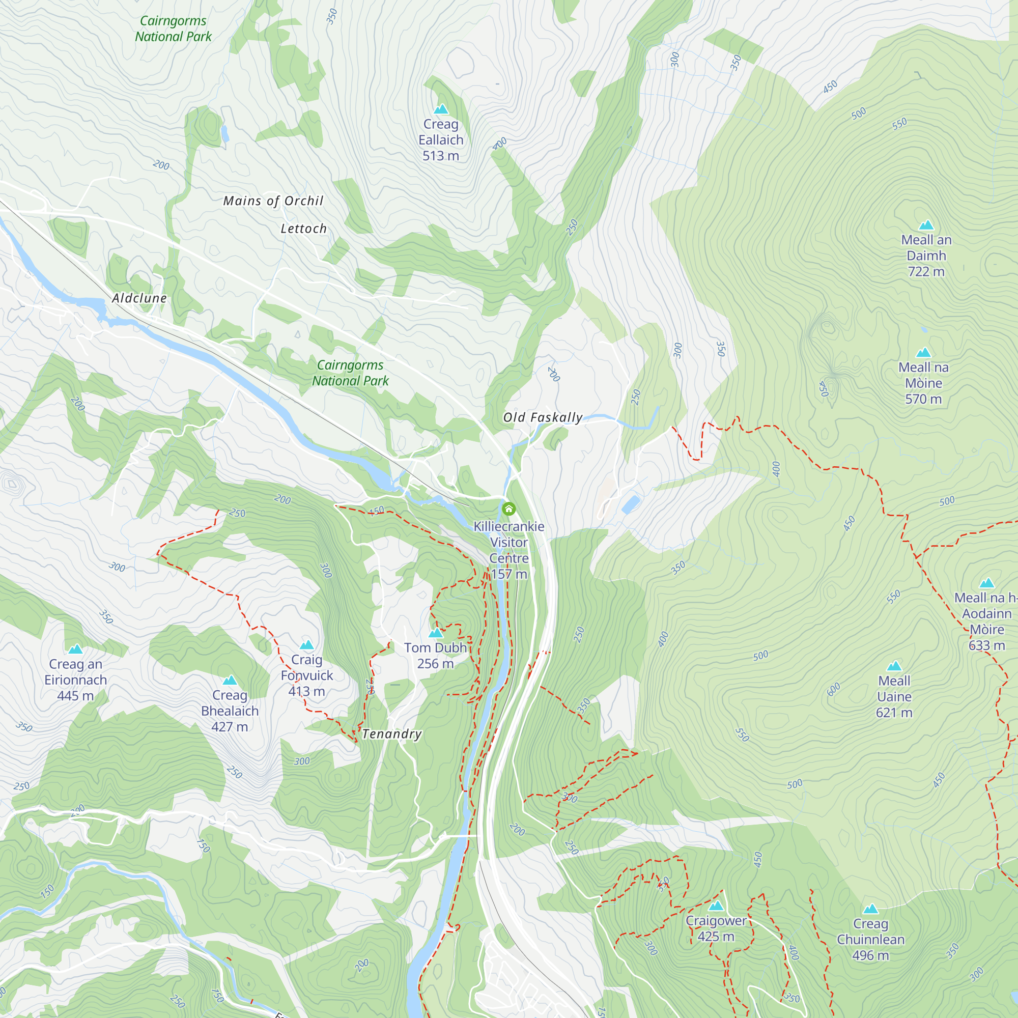 Killiecrankie Visitor Centre map