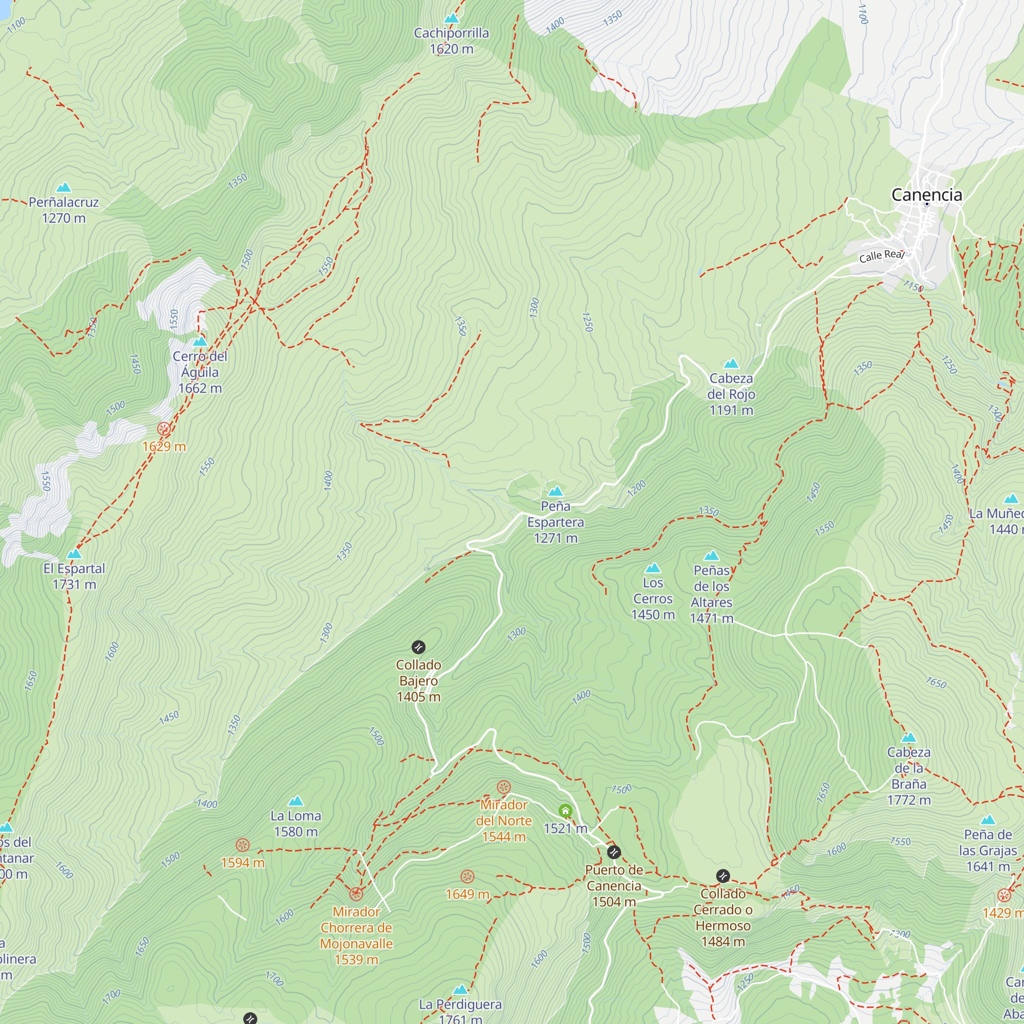 Refugio juvenil de Canencia map