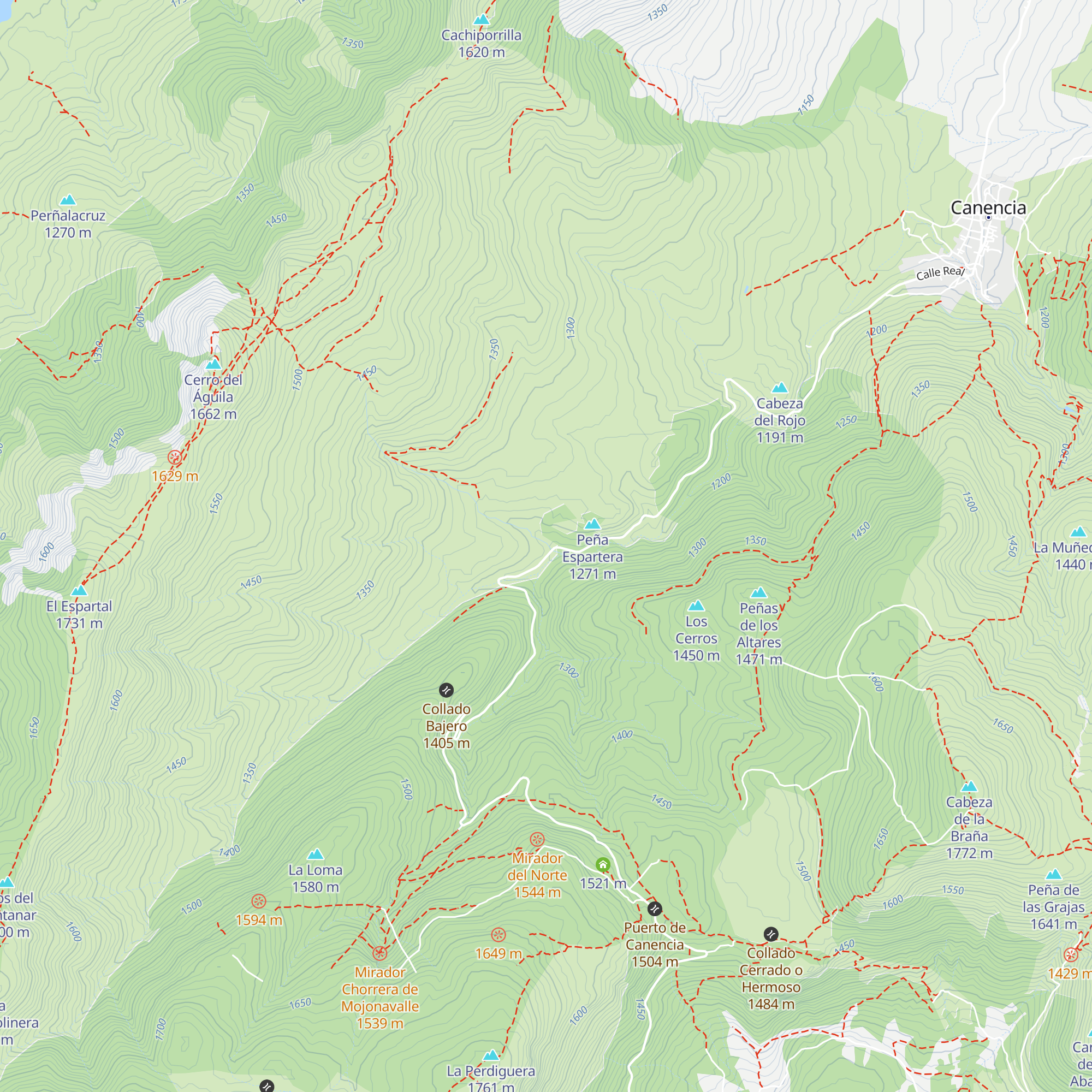 Refugio juvenil de Canencia map