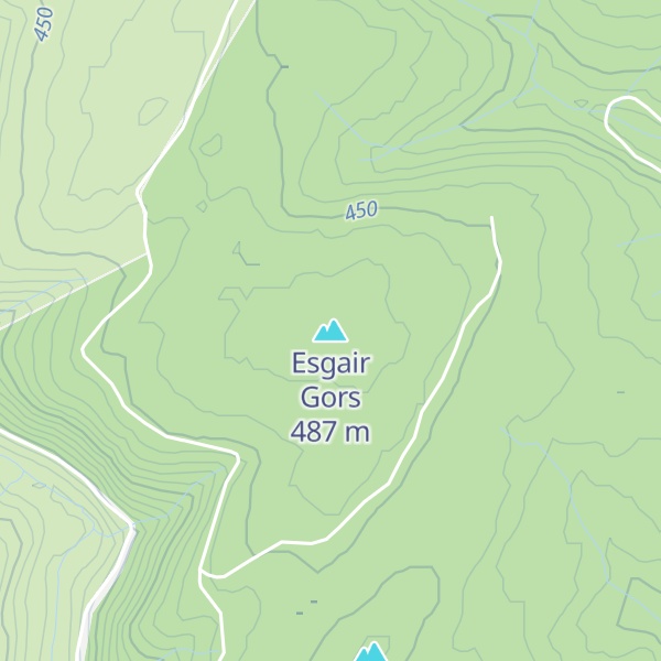 Map of Esgair Gors