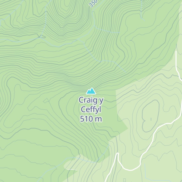 Map of Craig y Ceffyl