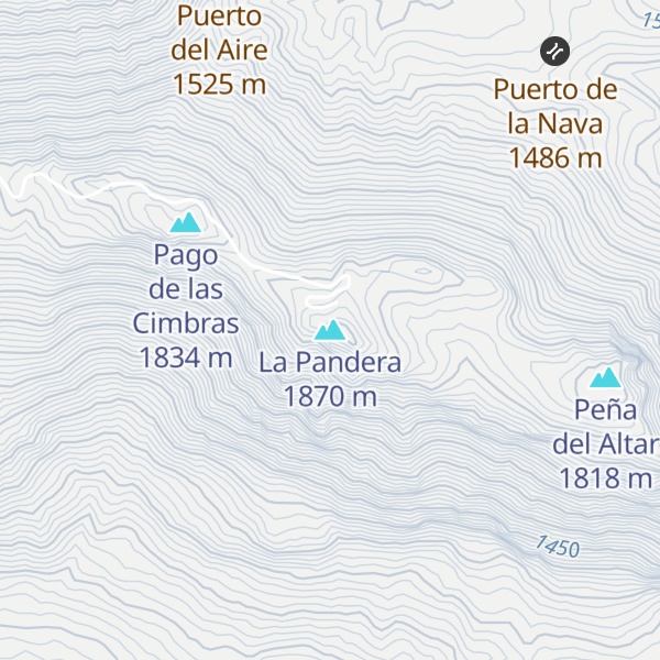 Map of La Pandera