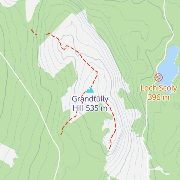 Map of Grandtully Hill