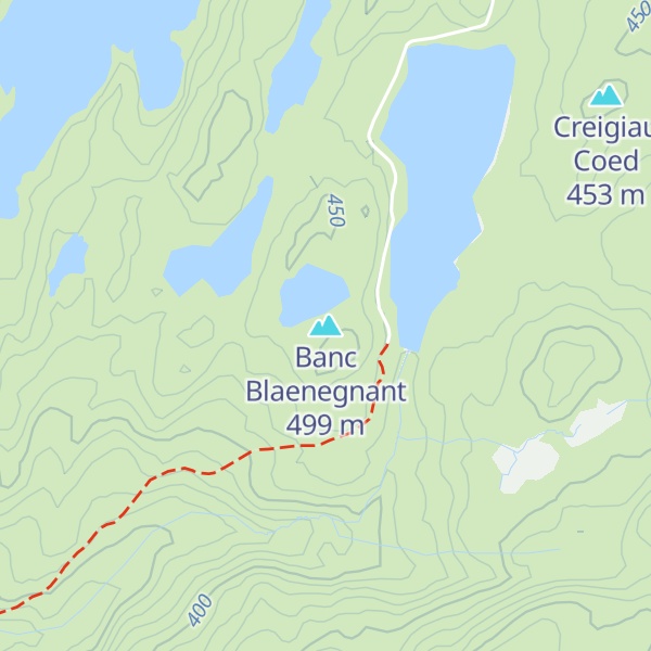 Map of Banc Blaenegnant