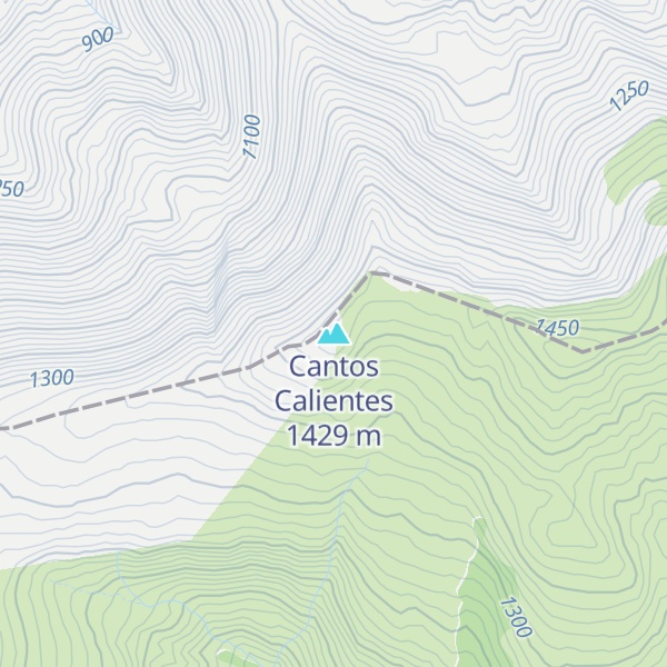 Map of Cantos Calientes