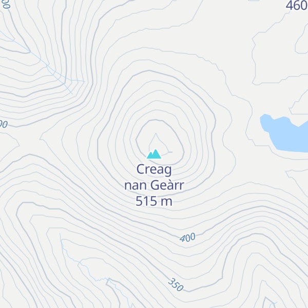 Map of Creag nan Geàrr