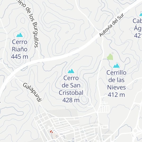 Map of Cerro de San Cristobal