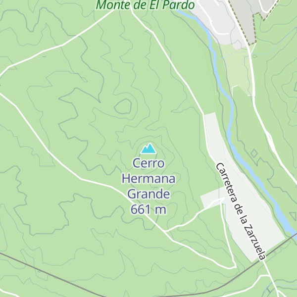 Map of Cerro Hermana Grande