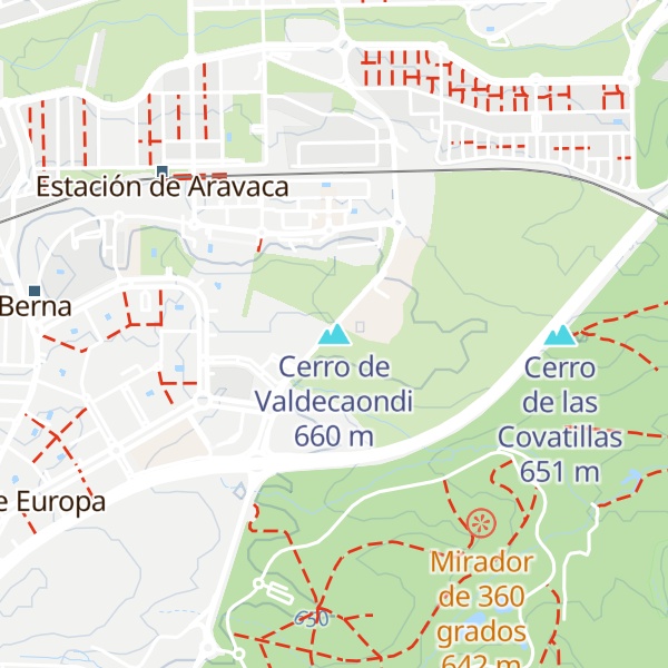 Map of Cerro de Valdecaondi