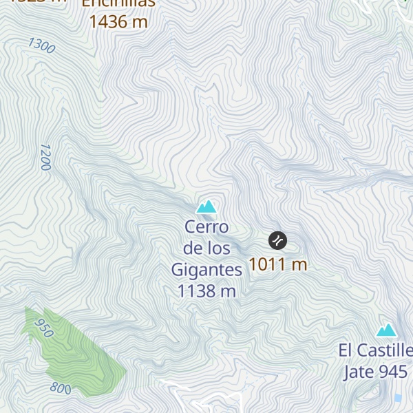 Map of Cerro de los Gigantes