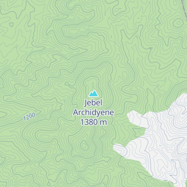 Map of Jebel Archidyene