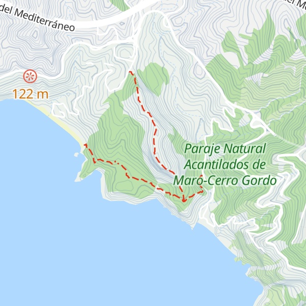 Map of Cerro Caleta