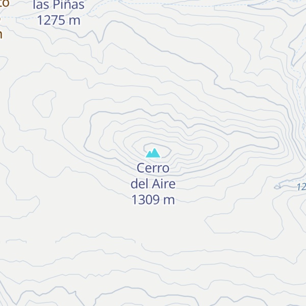 Map of Cerro del Aire