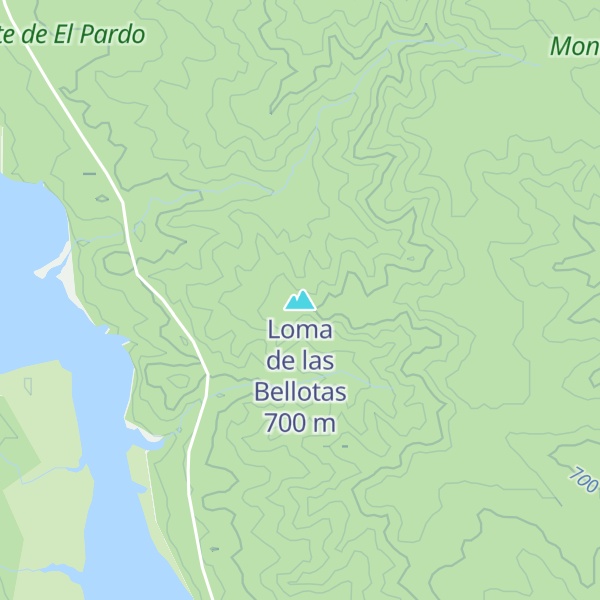 Map of Loma de las Bellotas