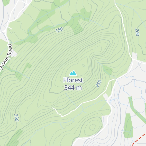 Map of Fforest