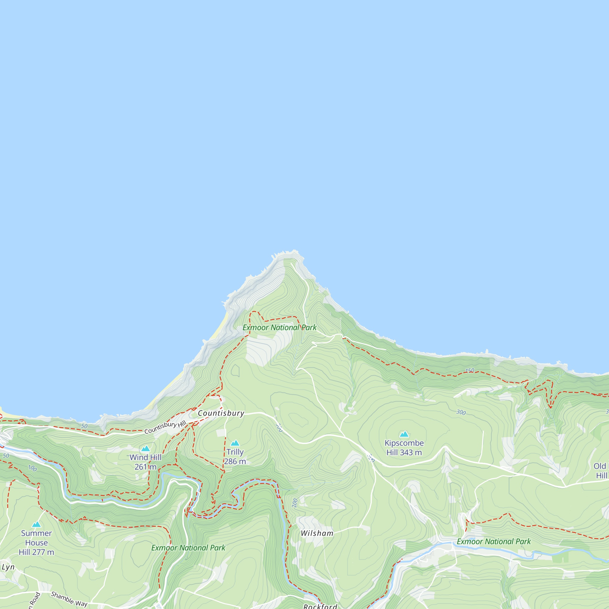 Foreland Bothy map