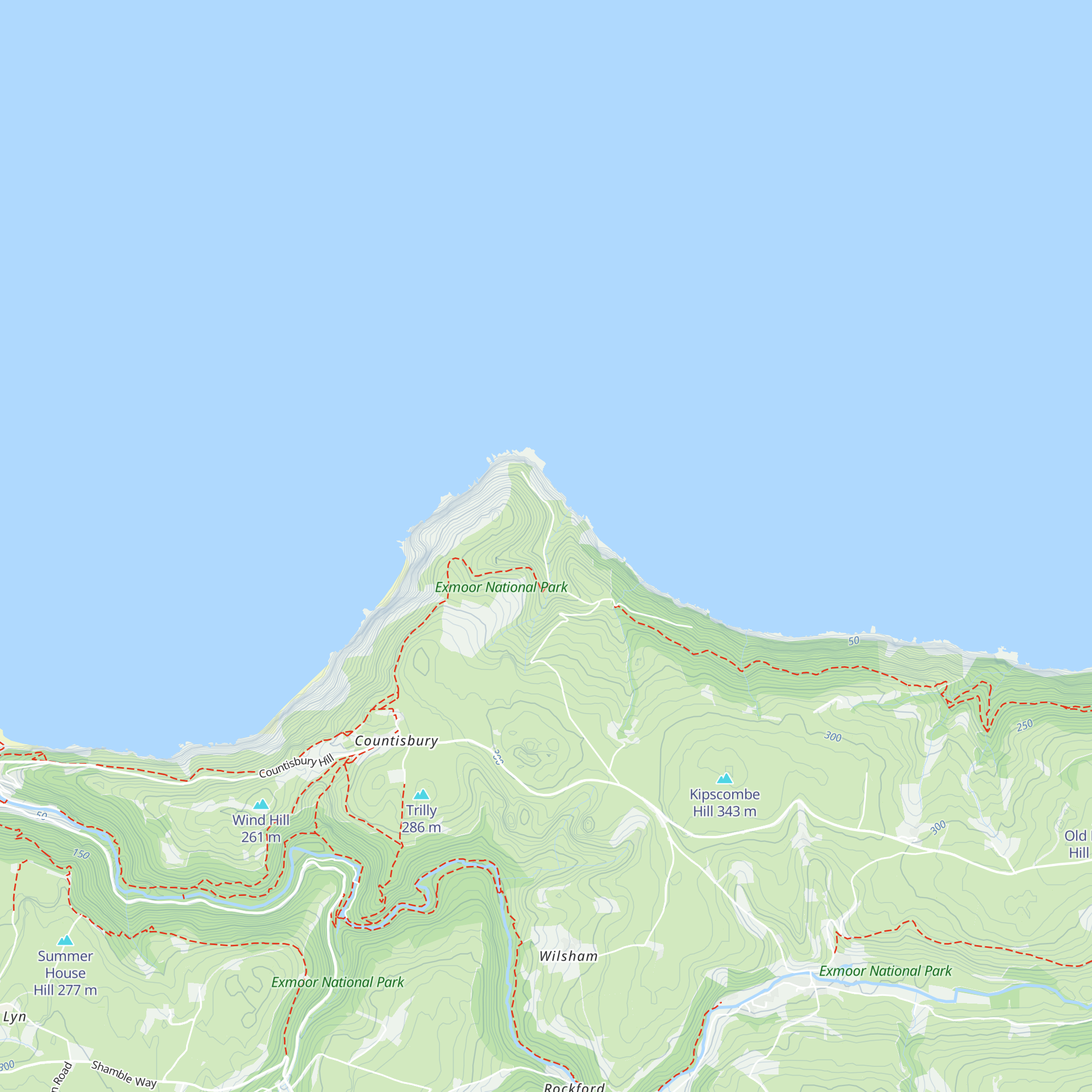 Foreland Bothy map