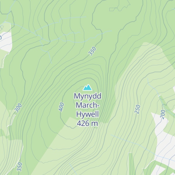 Map of Mynydd March-Hywell