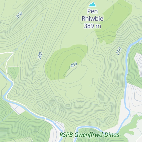 Map of Craig Clyngwyn
