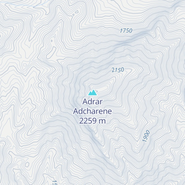 Map of Adrar Adcharene