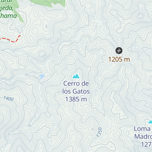 Map of Cerro de los Gatos