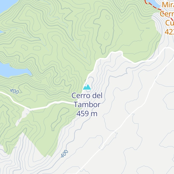 Map of Cerro del Tambor