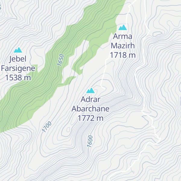 Map of Adrar Abarchane