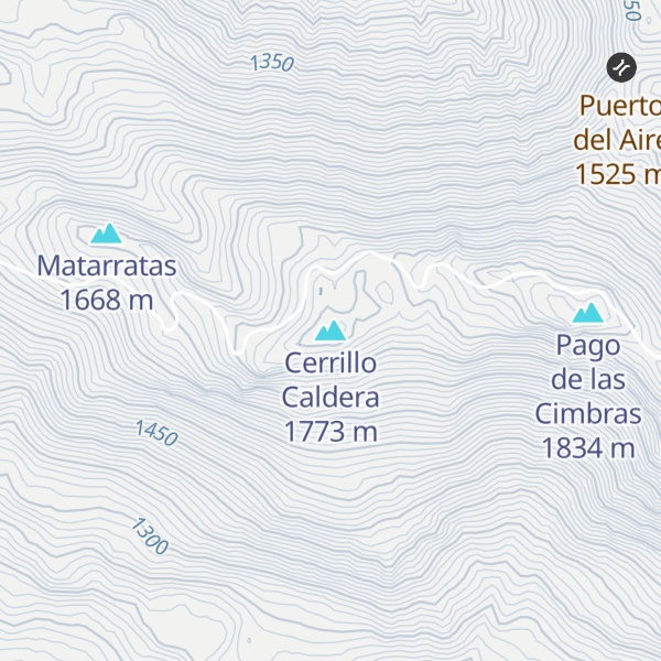 Map of Cerrillo Caldera