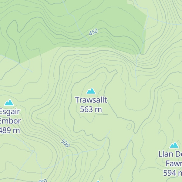 Map of Trawsallt