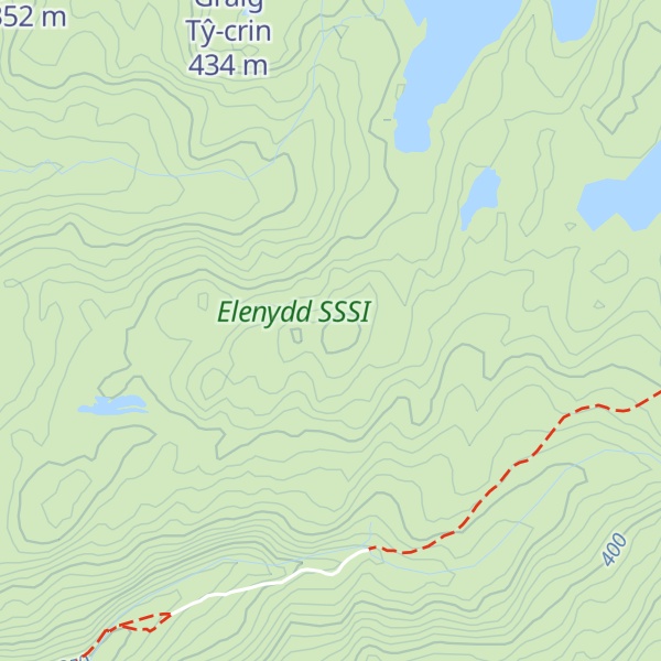 Map of Disgwylfa