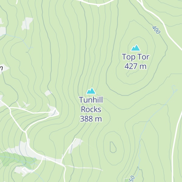 Map of Tunhill Rocks