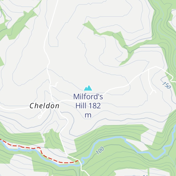 Map of Milford's Hill