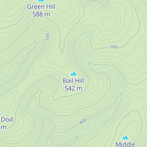 Map of Bail Hill